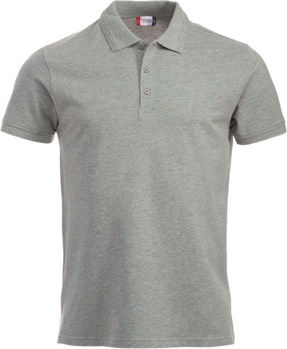 Clique - Manhatten Polo Tee Men - Grey melange