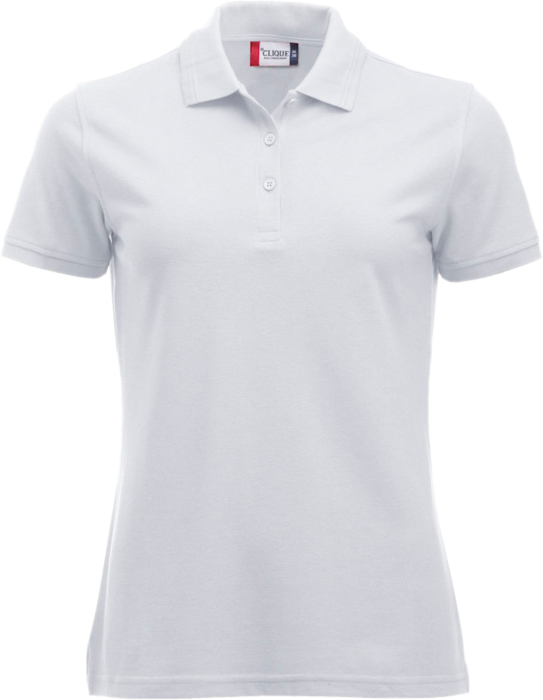 Clique - Manhatten Polo Tee Women - Vit