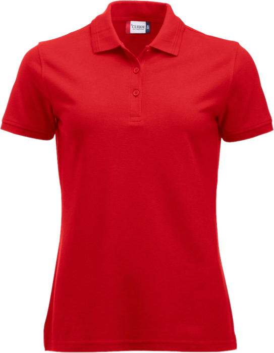 Clique - Manhatten Polo Tee Women - Röd