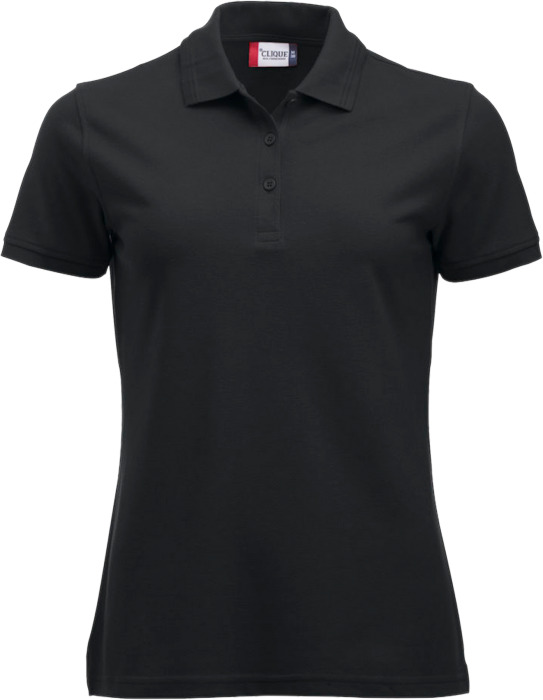 Clique - Manhatten Polo Tee Women - Zwart