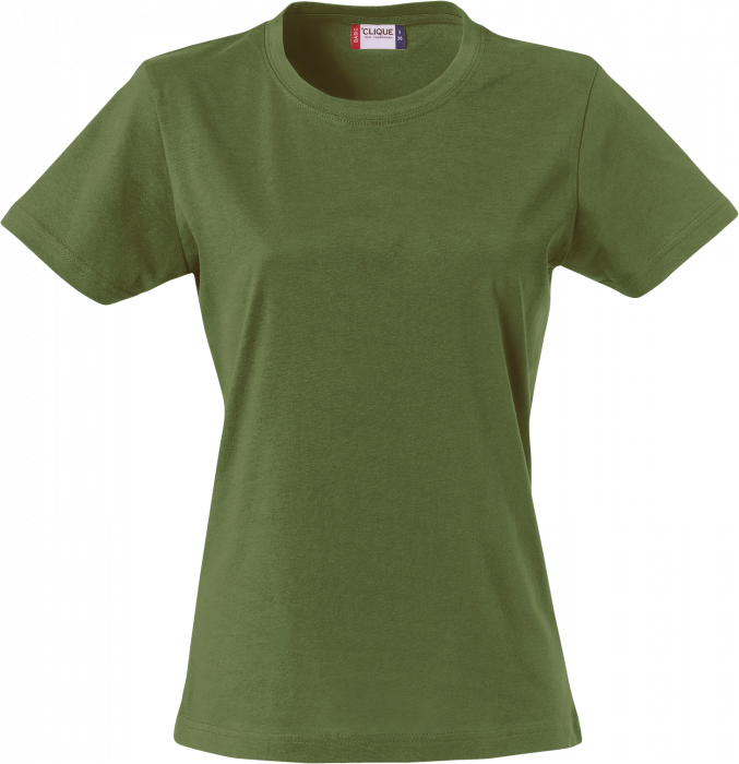 Clique - Basic Cotton T-Shirt Woman - Army green