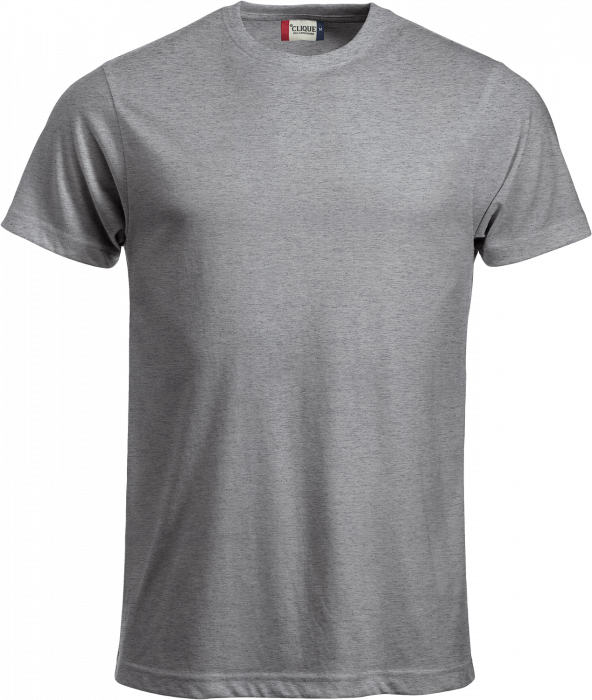 Clique - Classic Cotton Tee - Grey melange