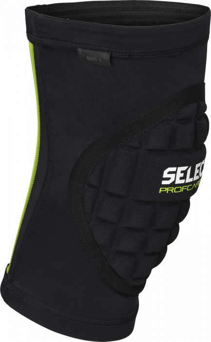 Select - Knee Support Handball With Padding Unisex - Zwart & lime