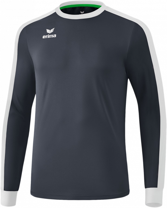 Erima - Retro Star Longsleeve Jersey - Slate Grey & bianco