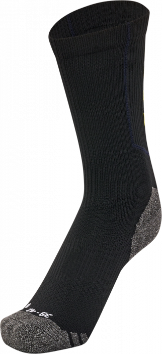 Hummel - Pro Training Socks Low - Negro & blazing yellow