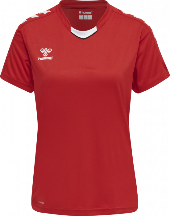 Hummel - Core Xk Poly Jersey Women - True Red & branco