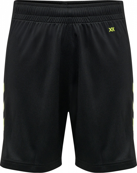 Hummel - Core Xk Poly Shorts Jr - Preto & lime