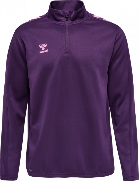 Hummel - Core Xk Half Zip Sweater - Purple Reign & lilla candy