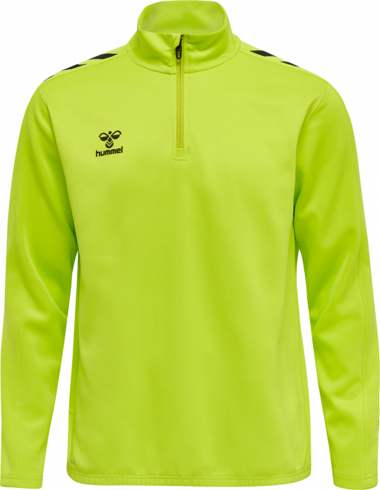 Hummel - Core Xk Half Zip Sweater - Lime & schwarz