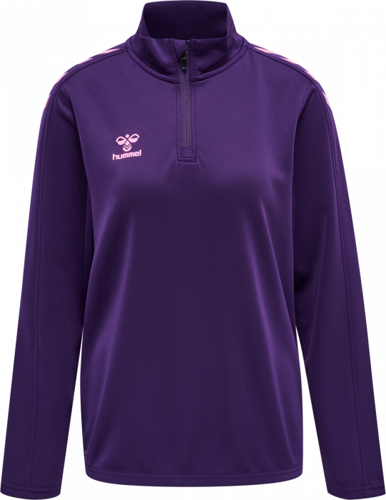 Hummel - Core Xk Half Zip Trøje Women - Acai & lilla candy