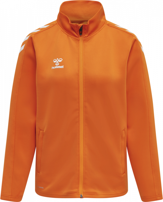 Hummel - Core Xk Poly Sweatshirt Women - Orange & biały