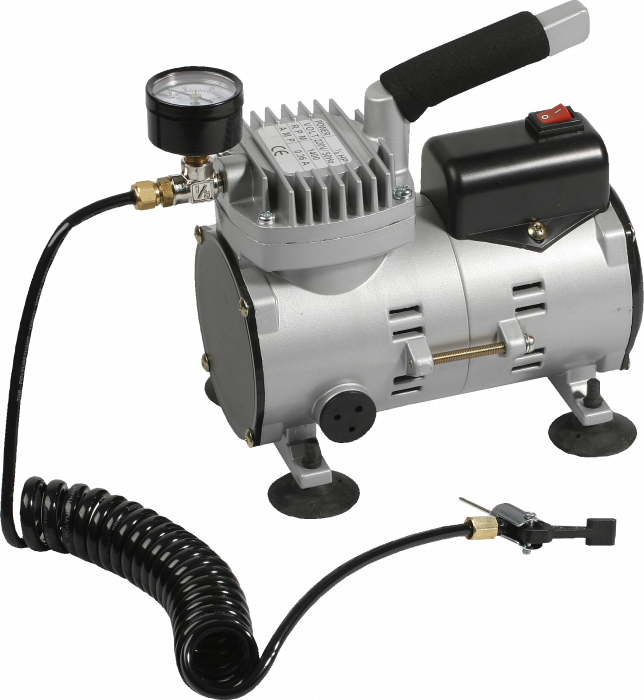 Select - Air Compressor Mini - Lichtgrijs & zwart