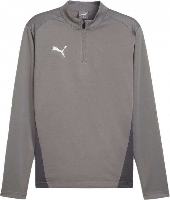 Puma - Teamgoal Training Jacket W. 1/4 Zip - Cast Iron & biały