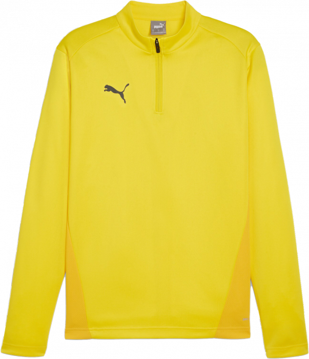 Puma - Team Goal Training Top With Half Zip Jr - Żółty