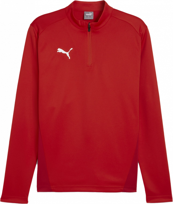 Puma - Team Goal Training Top With Half Zip Jr - Rood