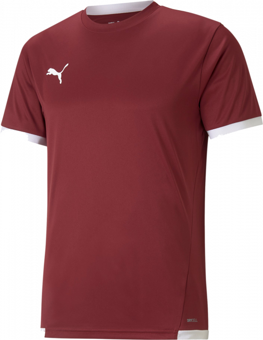 Puma - Teamliga Jersey - bordeaux & white